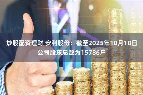 炒股配资理财 安利股份：截至2025年10月10日公司股东总数为15786户